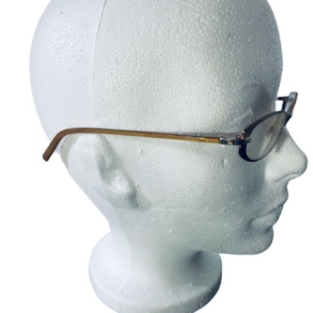 Valentino Authentic Vintage Women's Bronze Metal Eyeglasses with Original Case - Picture 9 of 12